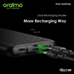 Oraimo Powerbank Toast 10 Real Capacity 10000 mAH Slim Dual Output USB Fast Charging OPB-P118D