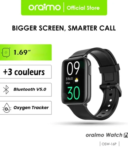 oraimo Blood Oxygen Smart Watch Pro avec 24 modes de remise en forme