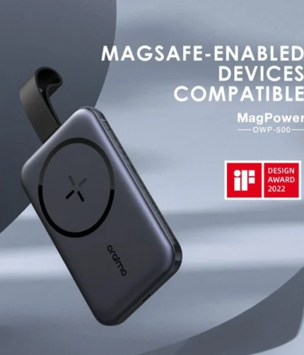 oraimo MagPower Forte Fixation Magnétique Sans Fil de Charge Respiration LED Affichage 5000 mAh magnétique sans fil Power Bank