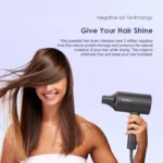 oraimo SmartHairDryer 1800W 3 modes de chaleur technologie d'ions négatifs protection de sécurité contre la surchauffe sèche-cheveux