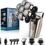 Rasoir et Kit de Toilettage Électrique Étanche IPX7 pour Hommes Chauves avec Écran LED