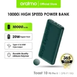 oraimo Toast 10 PD Pro II 10000mAh 20W Power Bank
