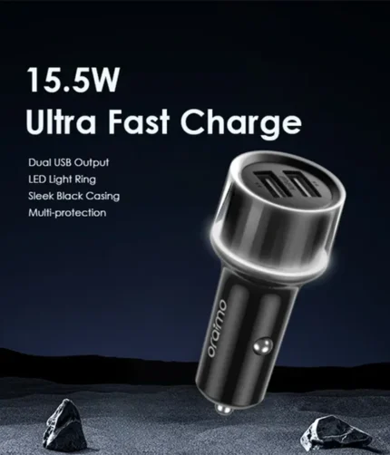 oraimo Highway 15 15.5W Car Charger with 3-in-1 Cable