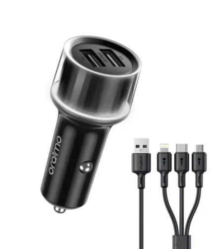 oraimo Highway 15 15.5W Car Charger with 3-in-1 Cable