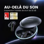 oraimo SpaceBuds Ecouteurs à réduction de bruit ANC 50dB avec personnalisation des commandes vocales