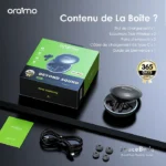 oraimo SpaceBuds Ecouteurs à réduction de bruit ANC 50dB avec personnalisation des commandes vocales