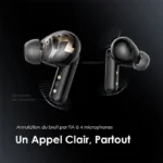 oraimo SpaceBuds Ecouteurs à réduction de bruit ANC 50dB avec personnalisation des commandes vocales