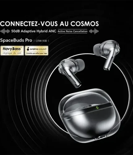 oraimo SpaceBuds Pro ANC hybride adaptatif Véritables écouteurs sans fil