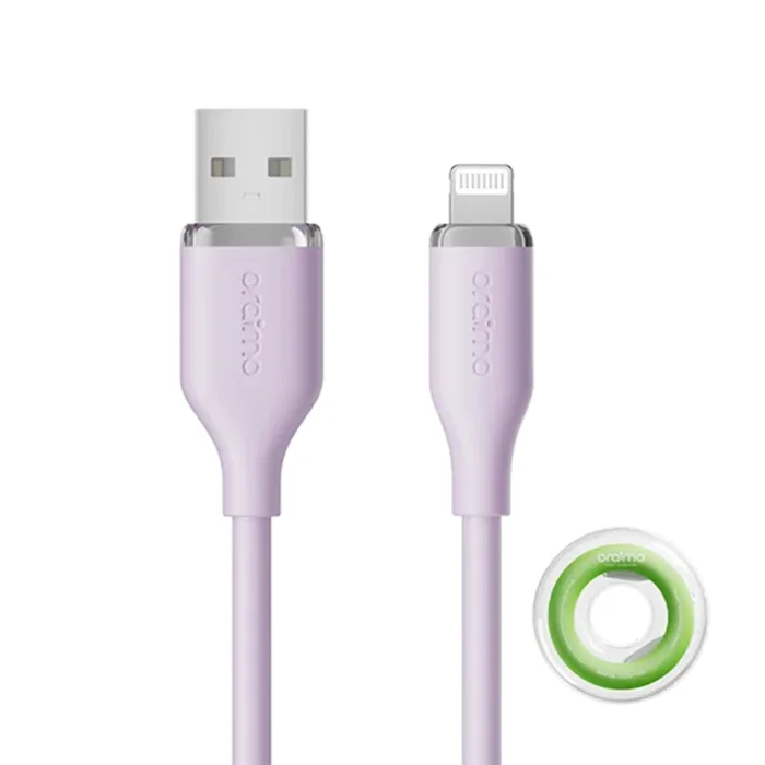 oraimo-SilkLine-Lightning-1M-2.4A-Cable-Purple