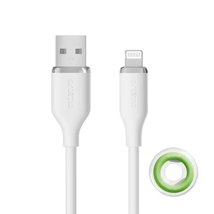 oraimo-SilkLine-Lightning-1M-2.4A-Cable-White